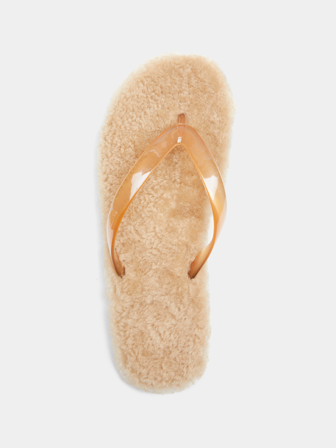 Ancient Greek Sandals - Shearling Saionara Slippers | Size: 40 - Cream - ABASK