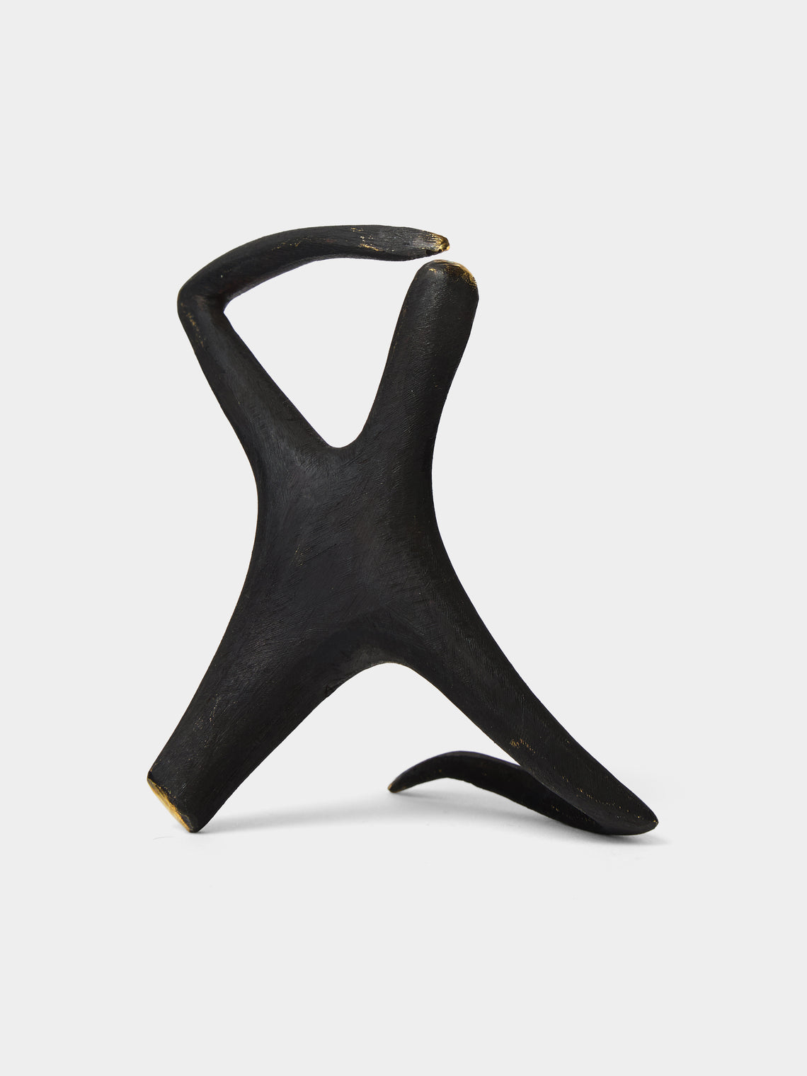 Carl Auböck - Optimist Pessimist Brass Sculpture - Black - ABASK
