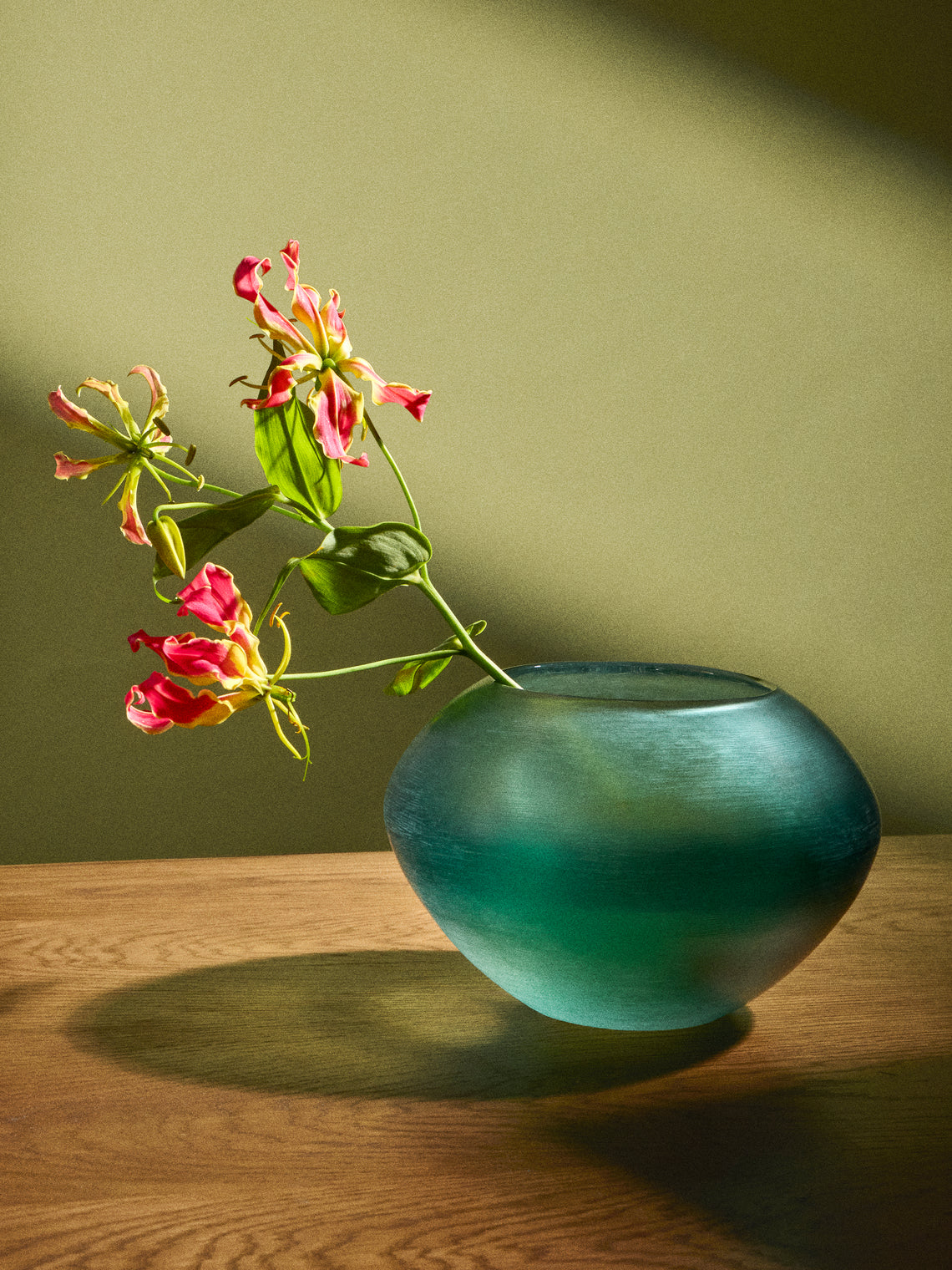 Venini - 1956 Paolo Venini Incisi Murano Glass Vase (9in/23.5cm) - Green - ABASK