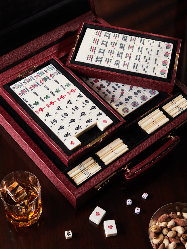 Geoffrey Parker - Leather Mahjong Set -  - ABASK