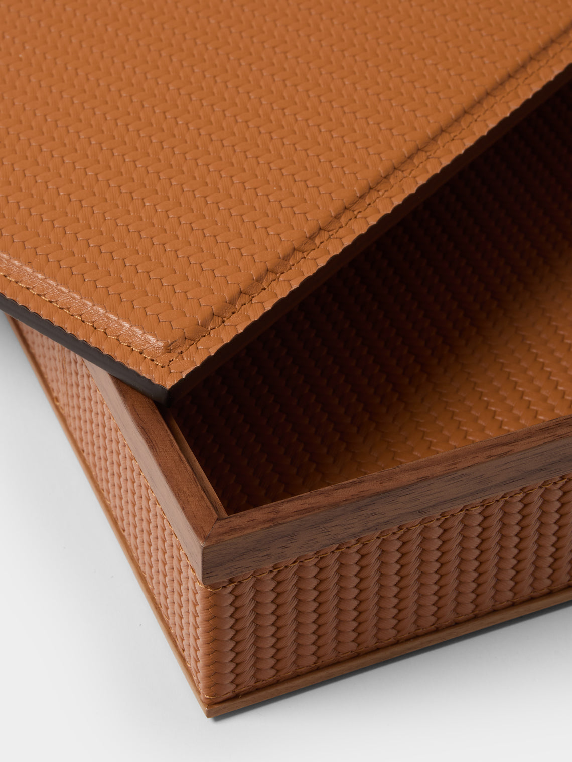 Pinetti - Astrea Leather Small Storage Box - camel - ABASK