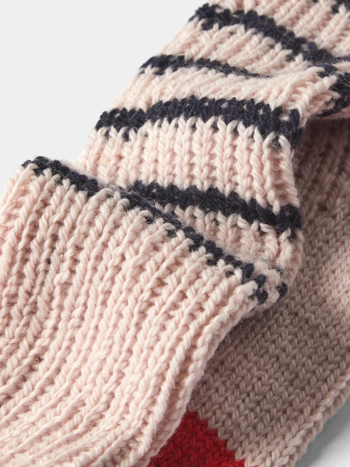 La Fetiche - Lyle Hand-Knitted Lambswool Fisherman Socks | Size: S - Multiple - ABASK