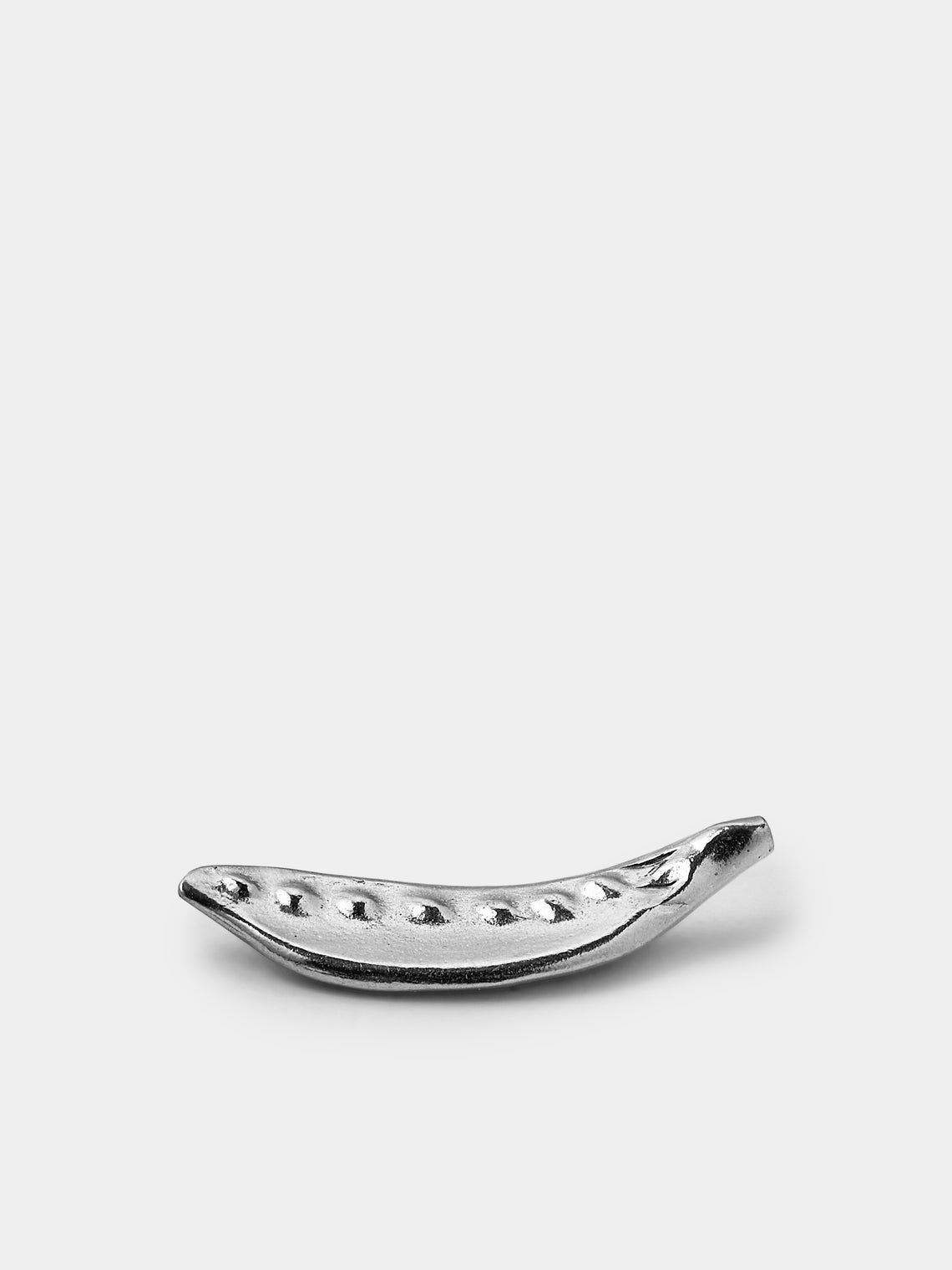 Seikado - Pea Pod Pewter Chopstick Rests (Set of 5) - Silver - ABASK