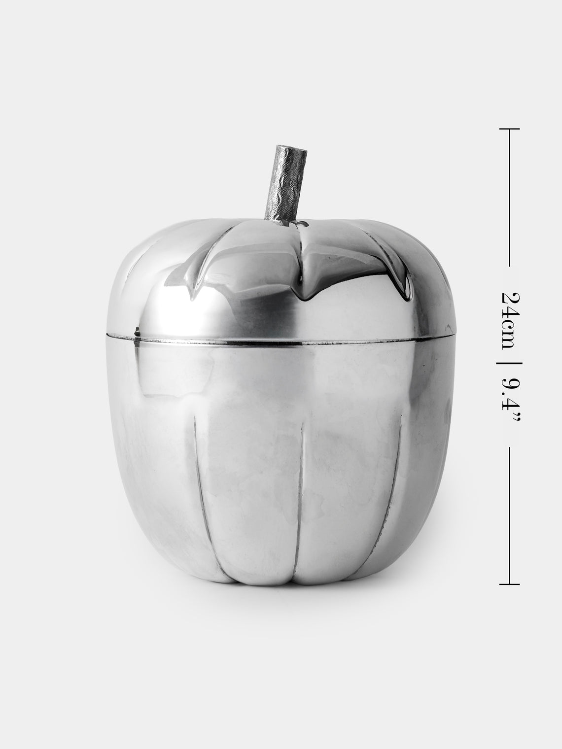 Antique and Vintage - 1970s Teghini Firenze Silver-Plated Pepper Ice Bucket - Silver - ABASK