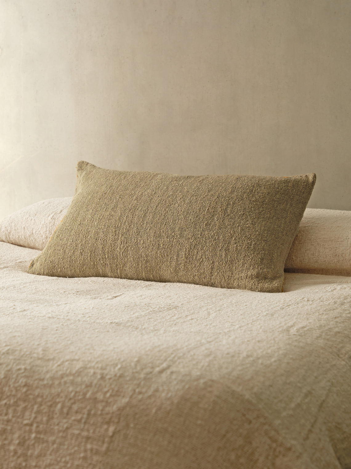 Valentina Hoyos - Cotton Cushion (31.5in/80cm) - Beige - ABASK