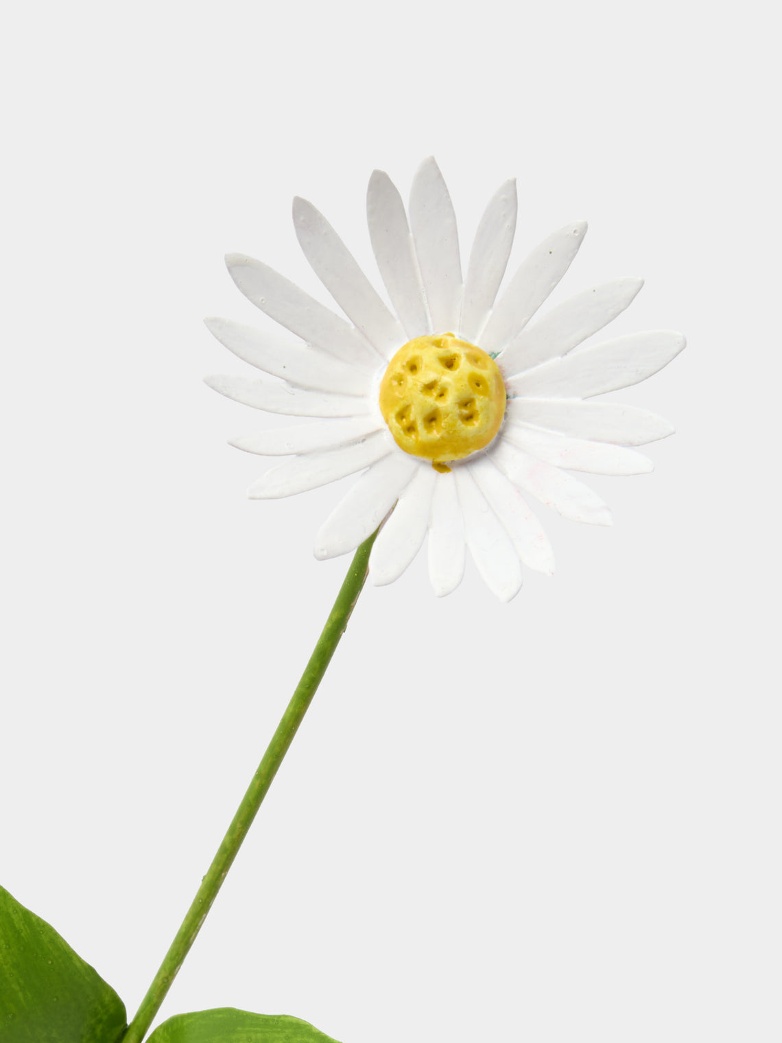 Erbavoglio Milano - Hand-Painted Copper Ornamental Flower - White - ABASK