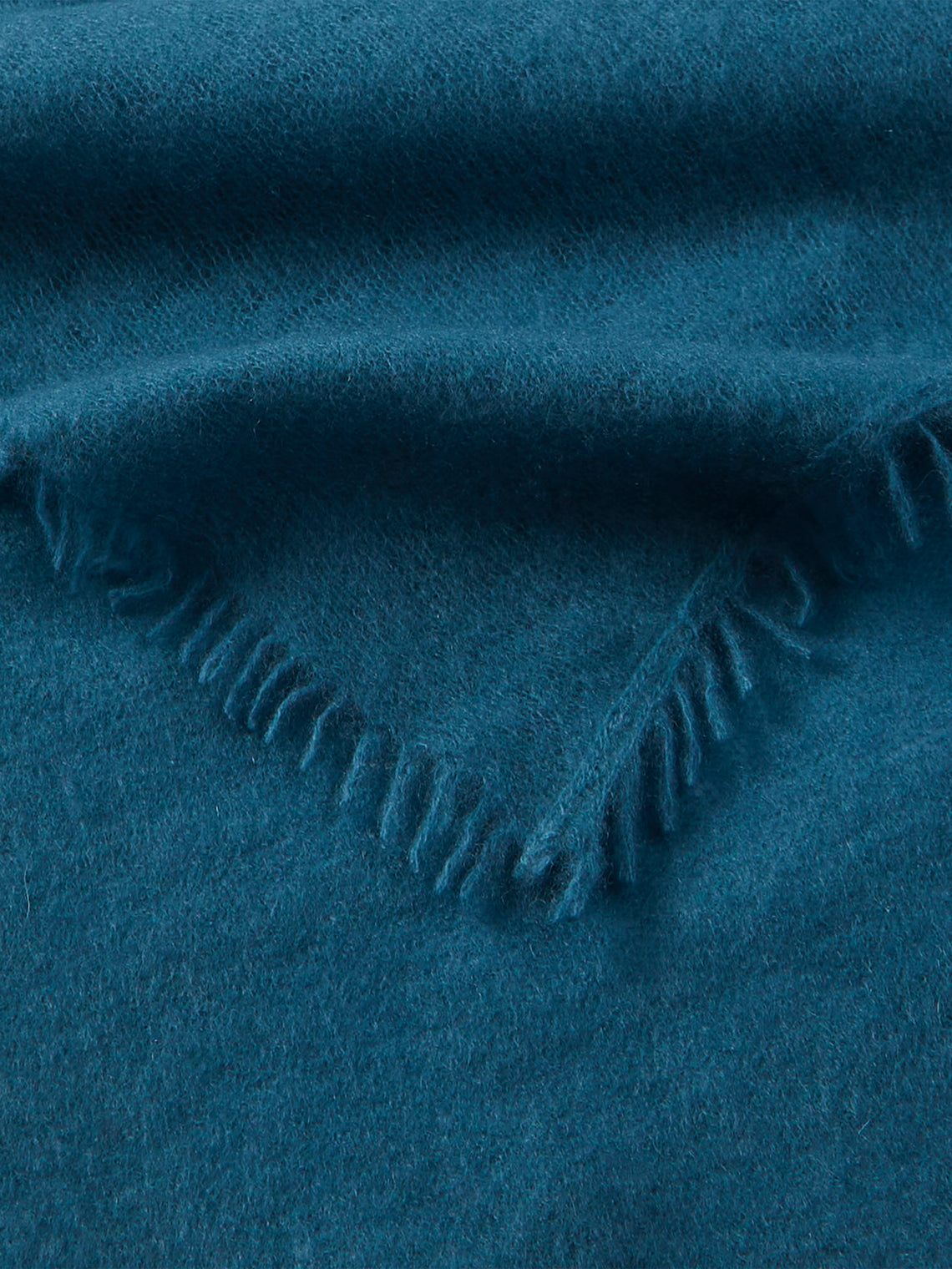 Denis Colomb - Fuzzy Feutre Cashmere Shawl (78.5in/2m) - Blue - ABASK