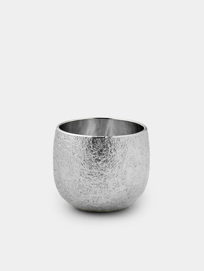 Seikado - Tokkuri Textured Pewter Sake Cup - Silver - ABASK - 