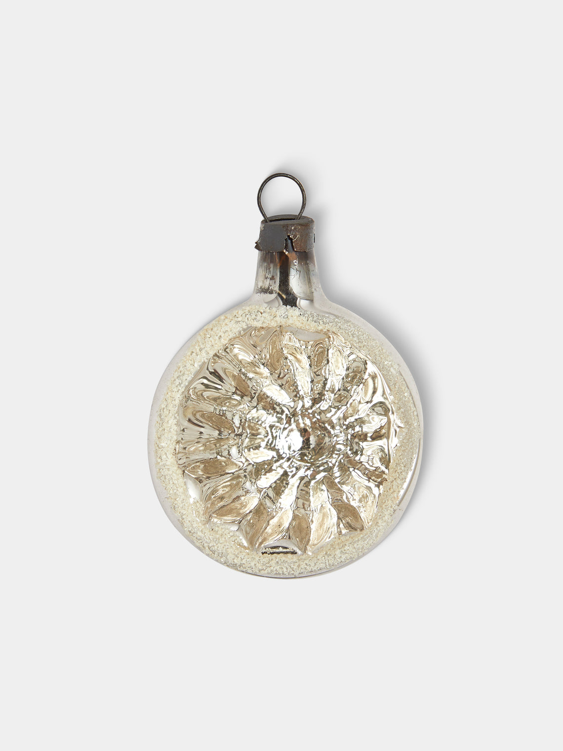 Antique and Vintage - Early-20th-Century Reflective Glass Baubles (Set of 9) - Silver - ABASK