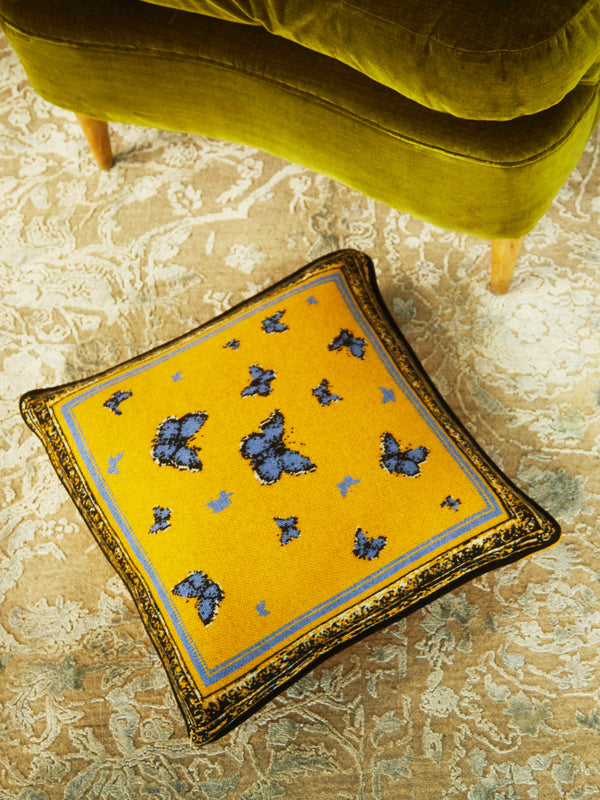 Saved NY - Lukas the Illustrator Butterflies Cashmere Cushion -  - ABASK