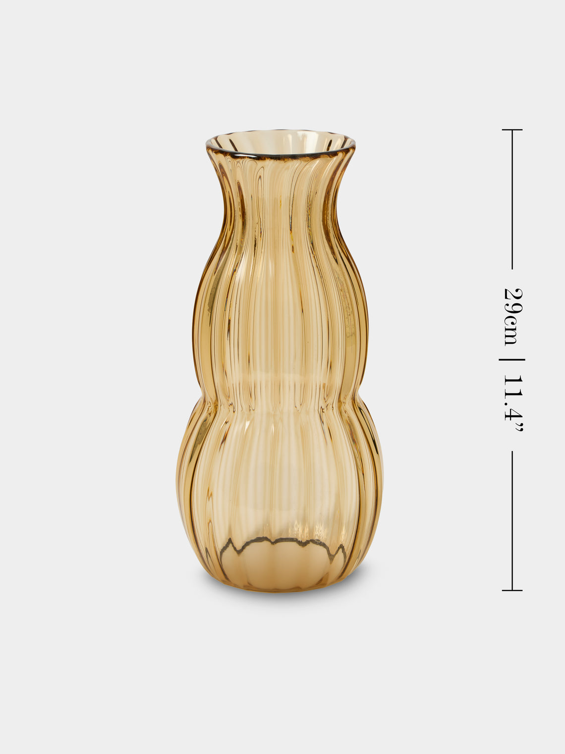 Yali Glass - Wave Hand-Blown Murano Glass Lantern - Brown - ABASK