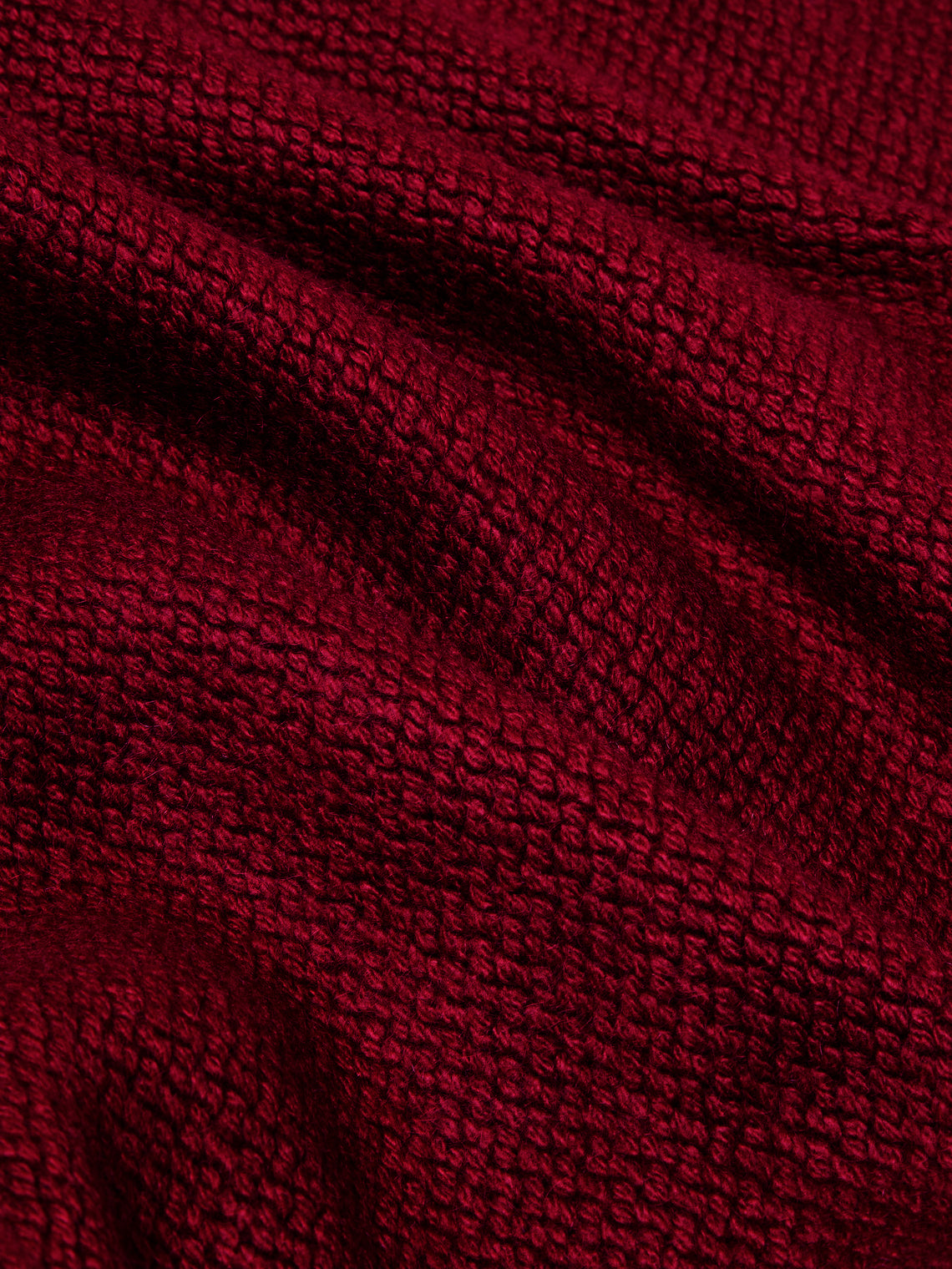 Rose Uniacke - Hand-Dyed Cashmere Large Blanket - Burgundy - ABASK