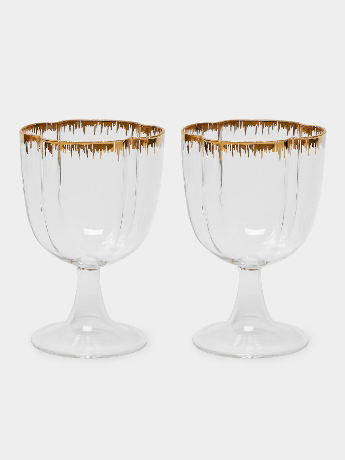 Pinto - Chance Hand-Blown White Wine Glasses (Set of 2) - Clear - ABASK 