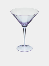 Moser - Optic Hand-Blown Crystal Martini Glasses (Set of 2) - Purple - ABASK - 