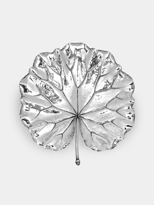 Antique and Vintage - 1970s Buccellati Solid Silver Leaf Dish - Silver - ABASK