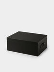 Pinetti - Avio Leather Large Storage Box - Black - ABASK - 