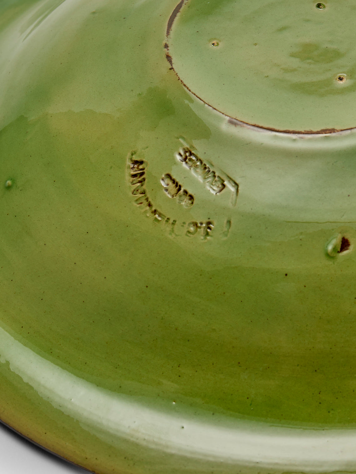 Poterie d’Évires - Flowers Hand-Painted Ceramic Serving Bowl - Green - ABASK