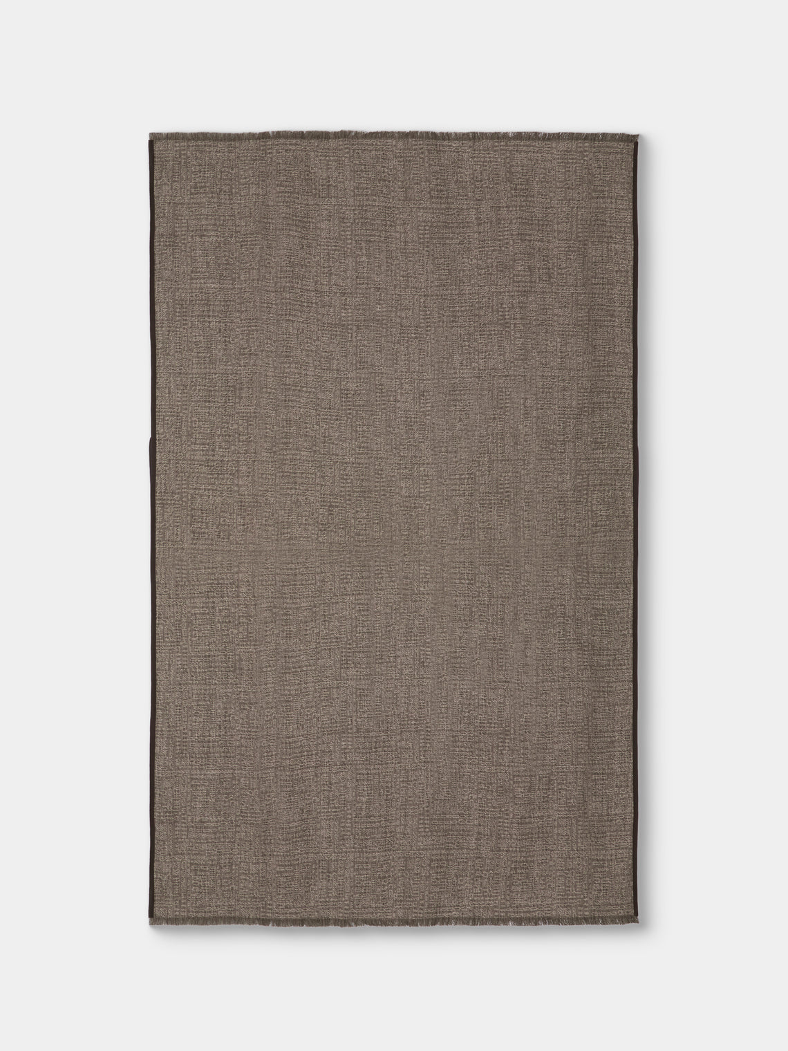 de Le Cuona - Tribal Linen and Wool Throw (79in/2m) - Gray - ABASK - 