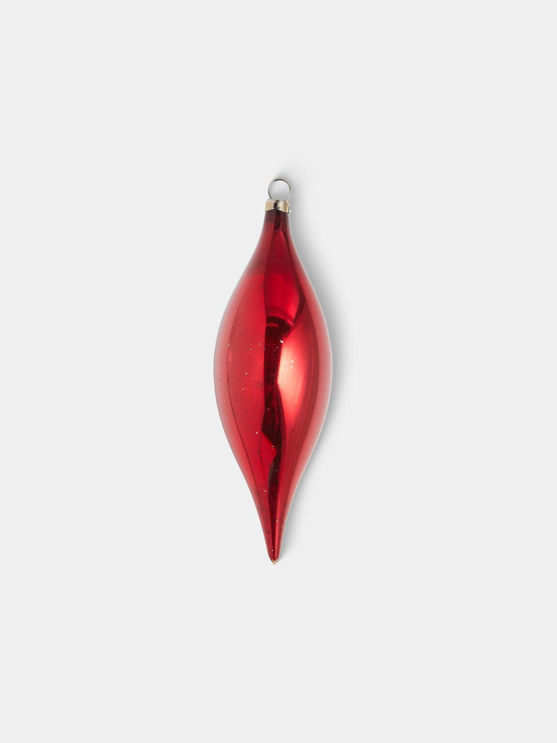Antique and Vintage - Early-20th-Century Droplets Glass Baubles (Set of 4) - Red - ABASK