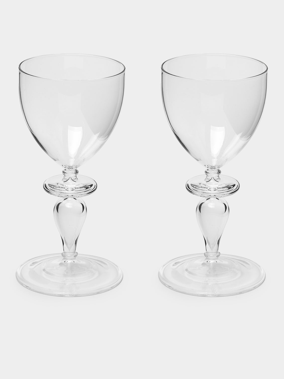 Astier de Villatte - Adrien Hand-Blown Small Wine Glass (Set of 2) - Clear - ABASK