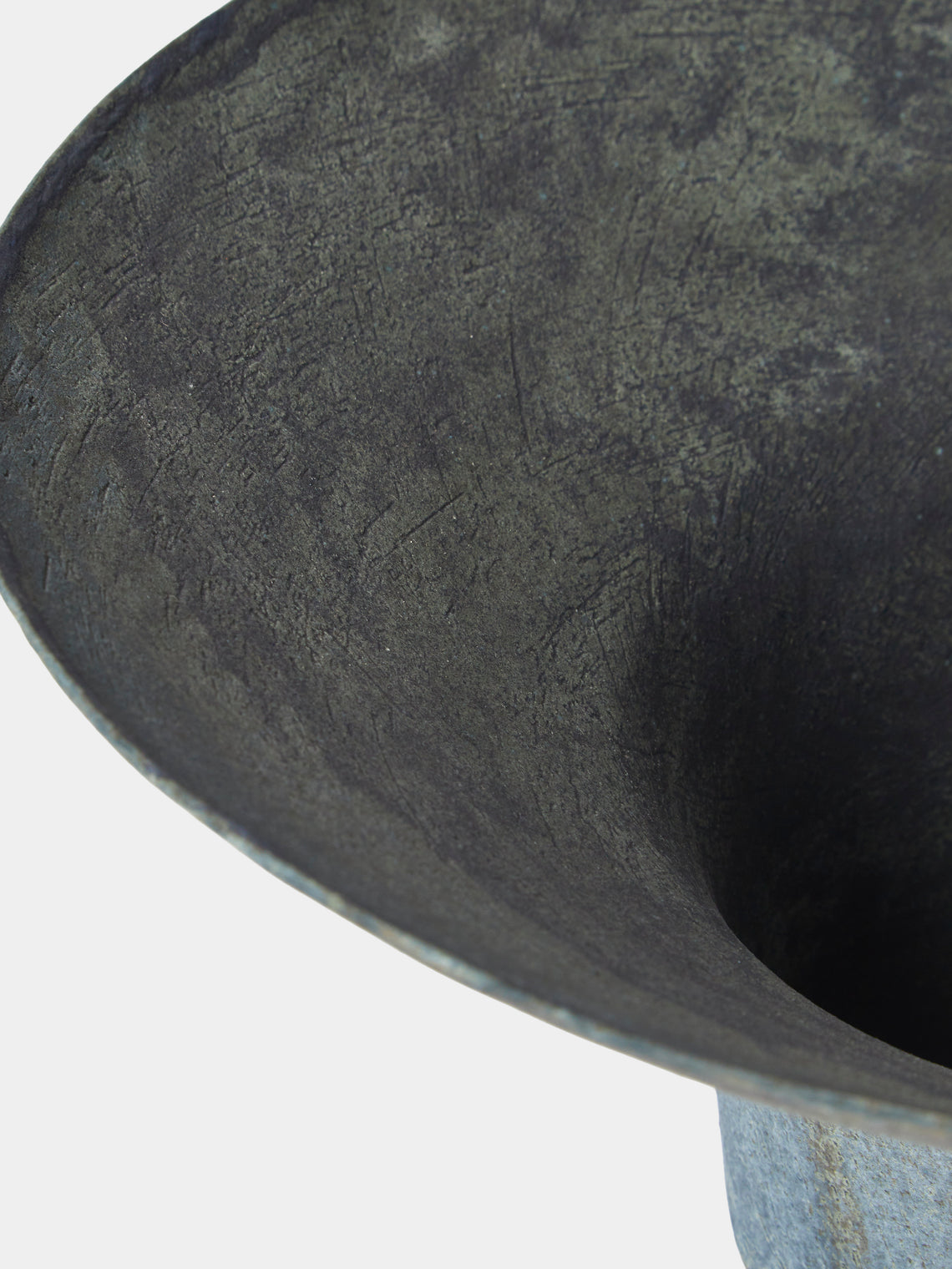 Linda Ouhbi - 04/2025 Hand-Built Stoneware Vase (16in/41cm) - Blue - ABASK