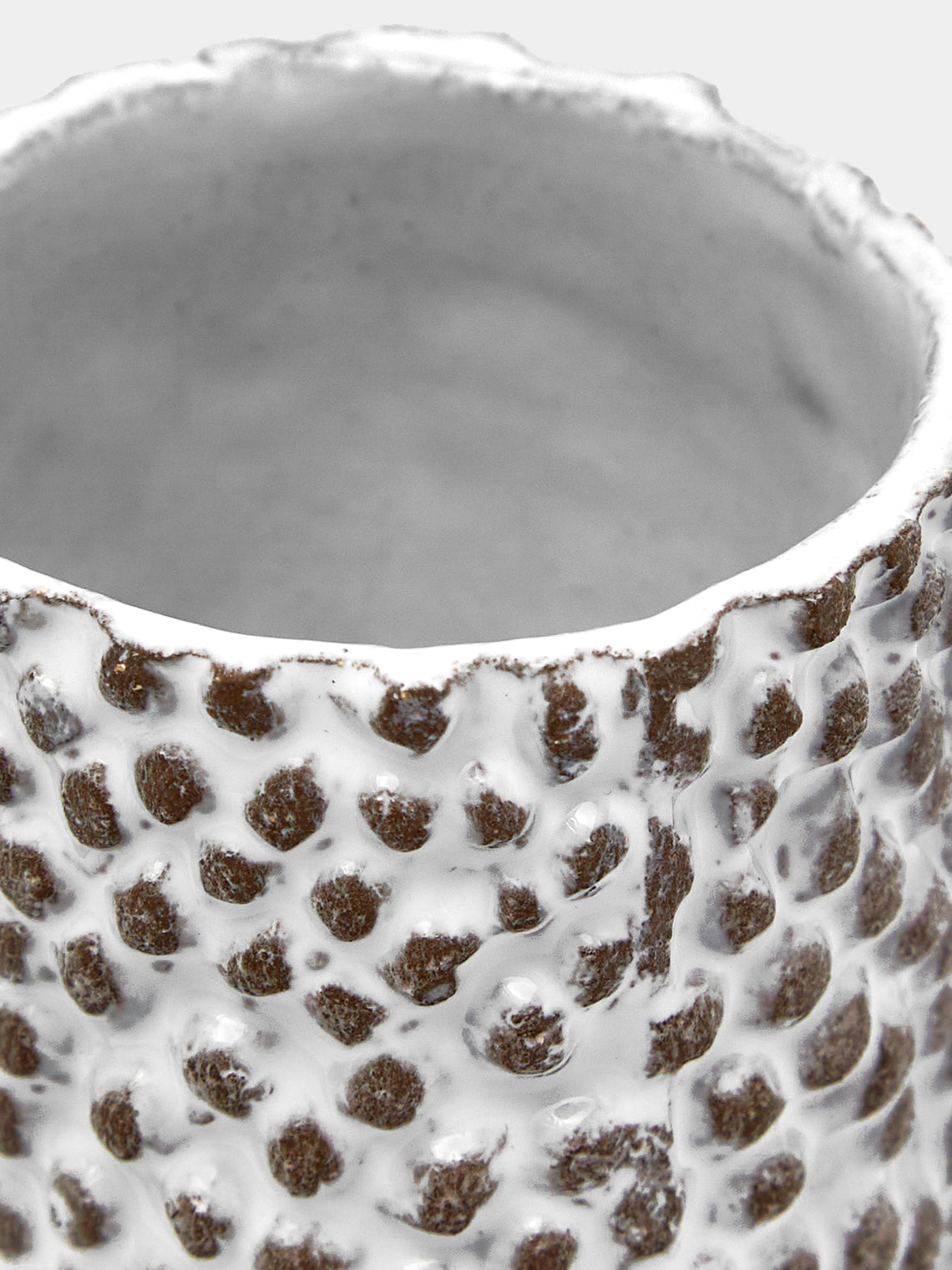 Astier de Villatte - Petit Pois Hand-Glazed Ceramic Vase - White - ABASK