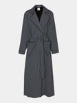 Emilia Wickstead - Georgette Houndstooth Robe - Blue - ABASK - 