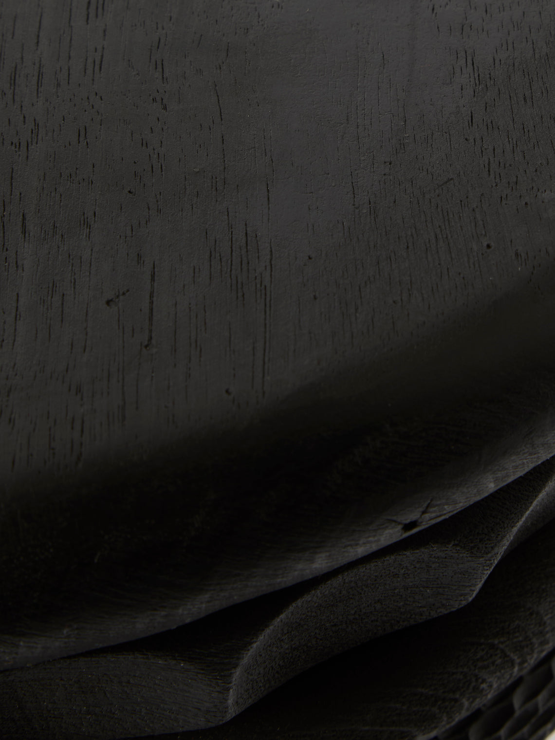 Lucas Castex - Hand-Engraved Wood Stool - Black - ABASK