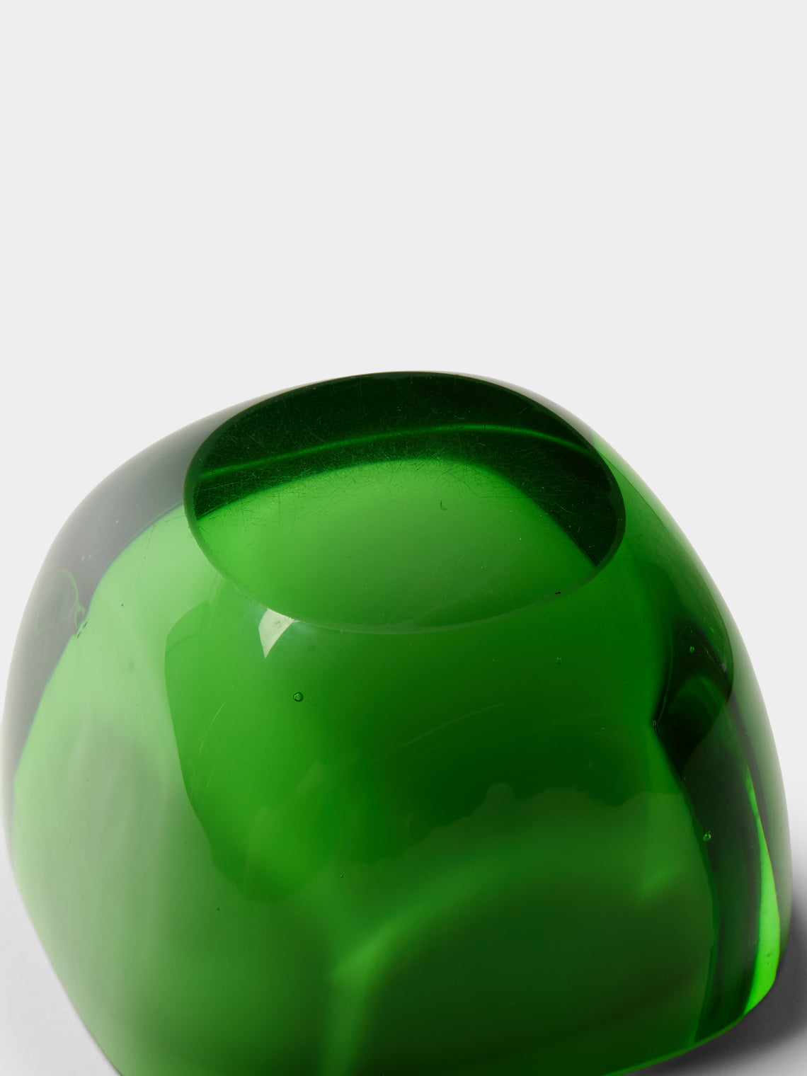 Antique and Vintage - 1960s Murano Glass Ashtray - Green - ABASK