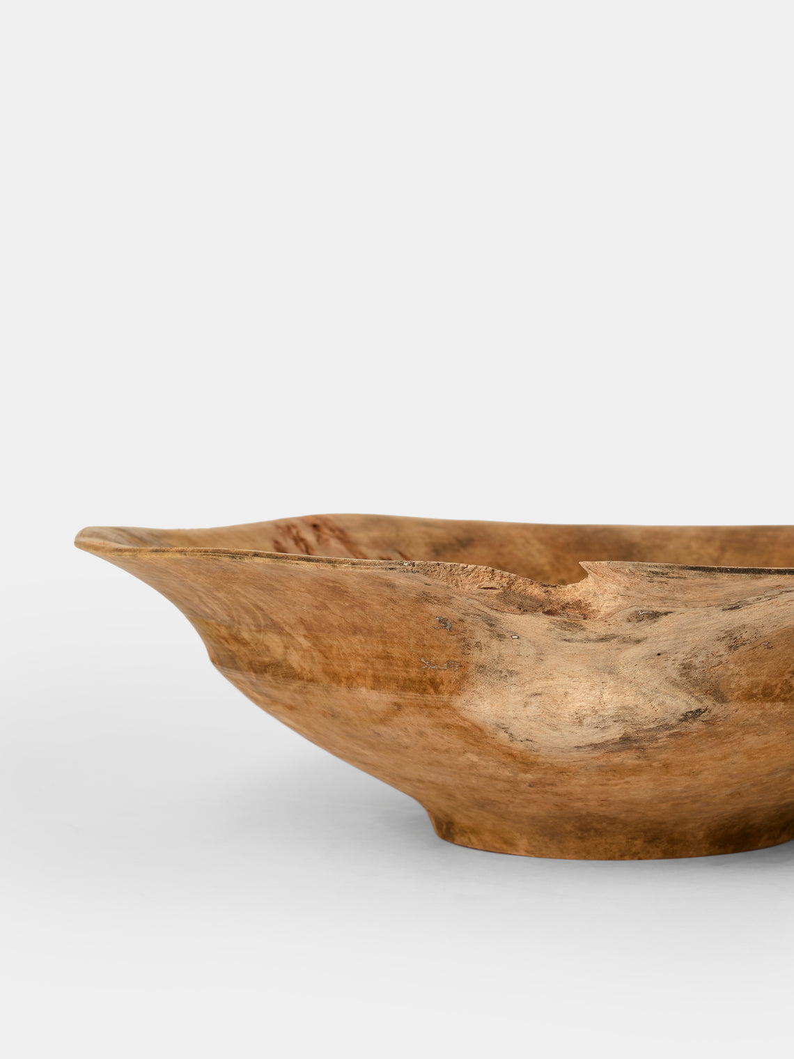 Iida Woodturning - Hand-Turned Cherry Wood Earth-Finish Bowl - Brown - ABASK