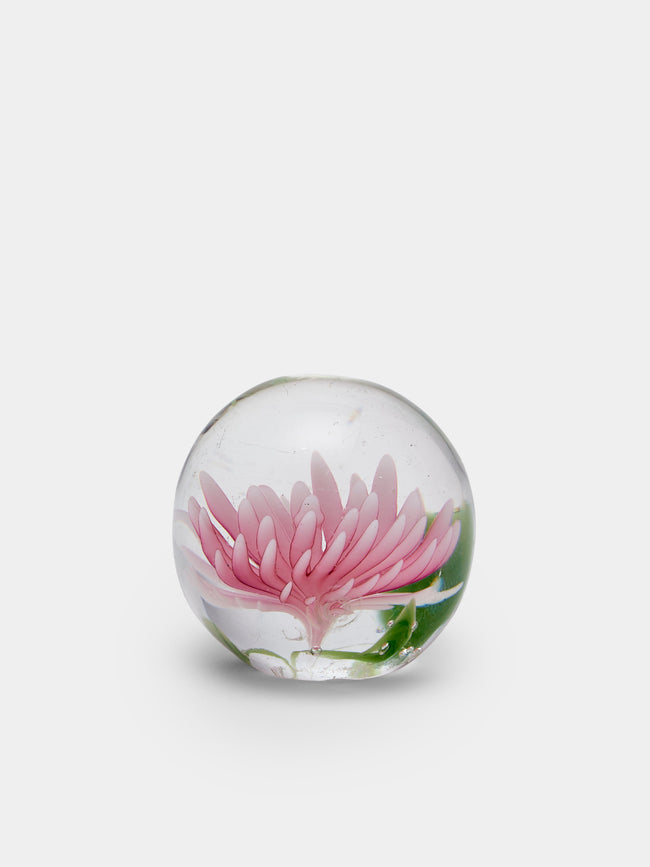 Antique and Vintage - 1960s Glass Paperweight - Clear - ABASK - 