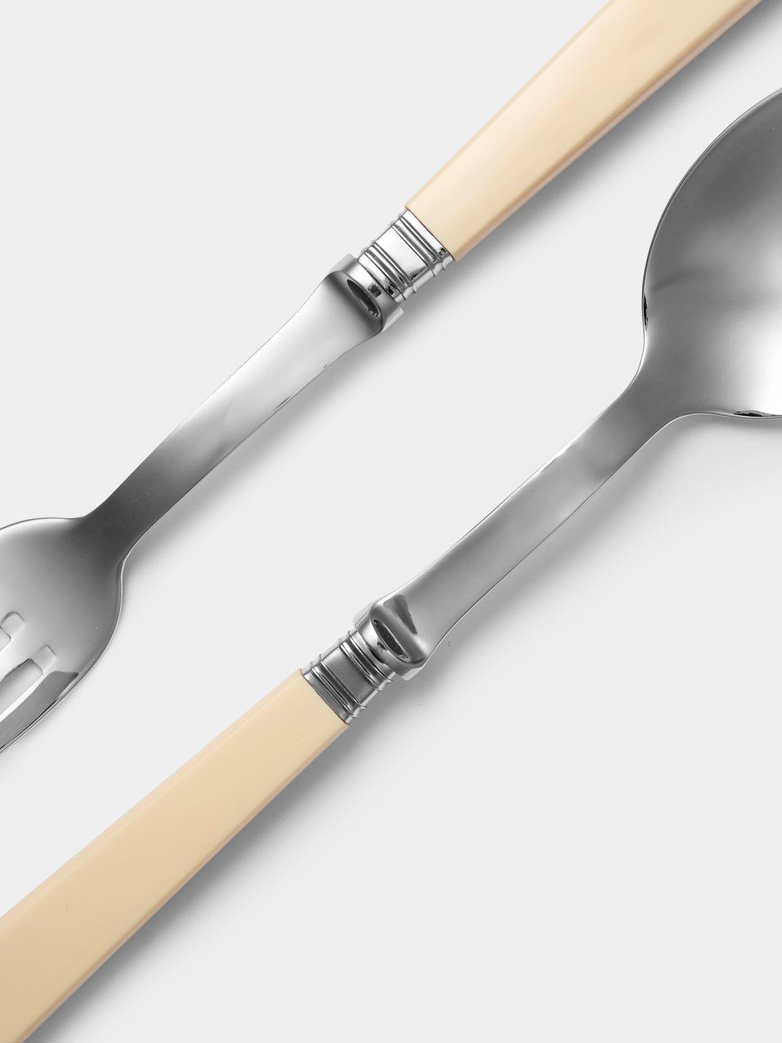 Alain Saint-Joanis - | Set of 2 | Joyau Resin Servers - Cream - ABASK