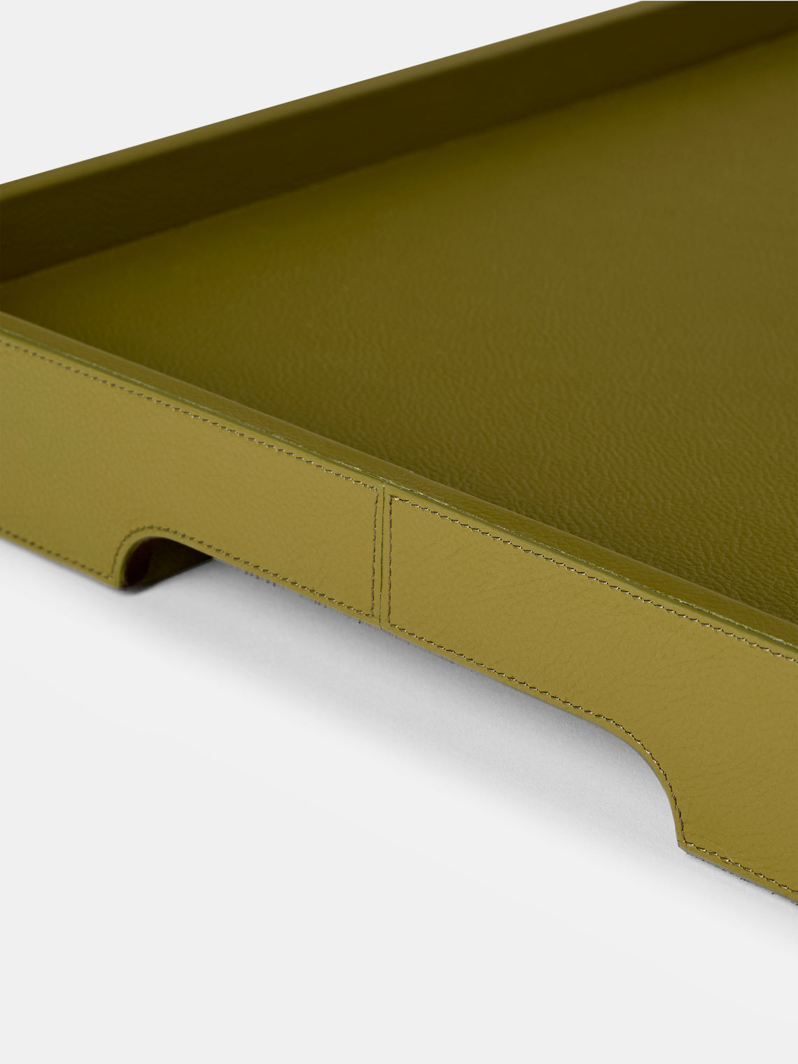 Giobagnara x Poltrona Frau - Leather Bed Tray (24in/61.5cm) - Green - ABASK
