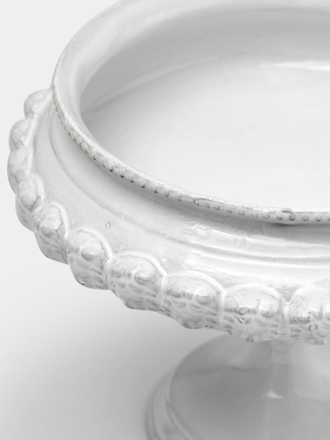 Alexandre Hand-Glazed Ceramic Tall Stand