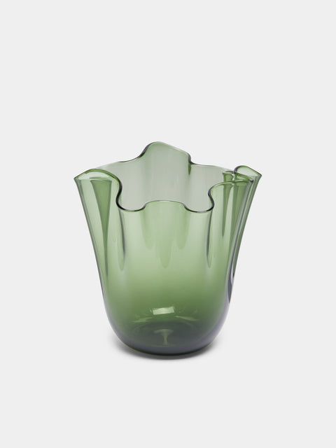 Venini - Fazzoletto Hand-Blown Murano Glass Small Vase -  - ABASK - 