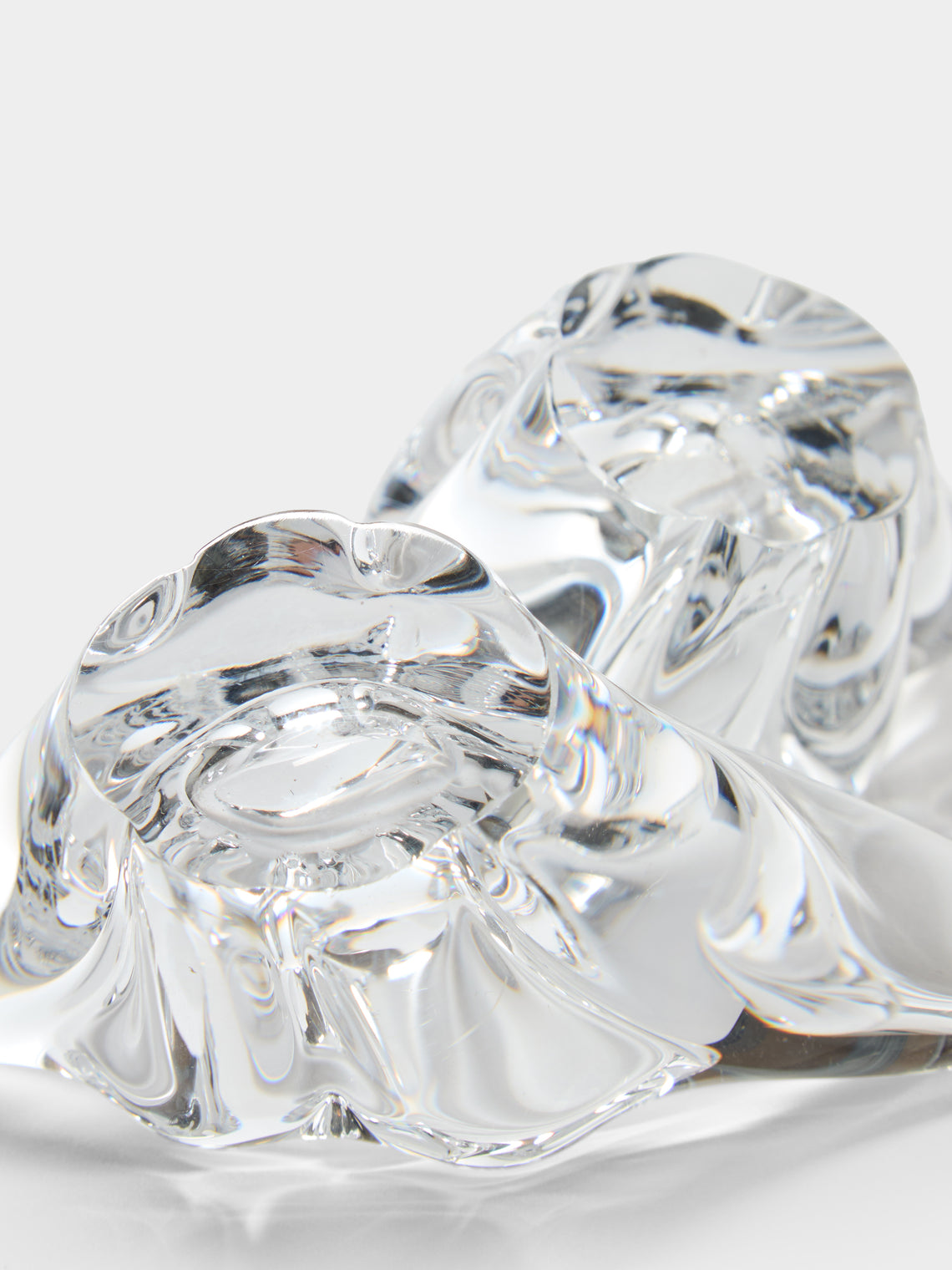 Antique and Vintage - 1980s Sèvres Crystal Salt Dishes (Set of 2) - Clear - ABASK