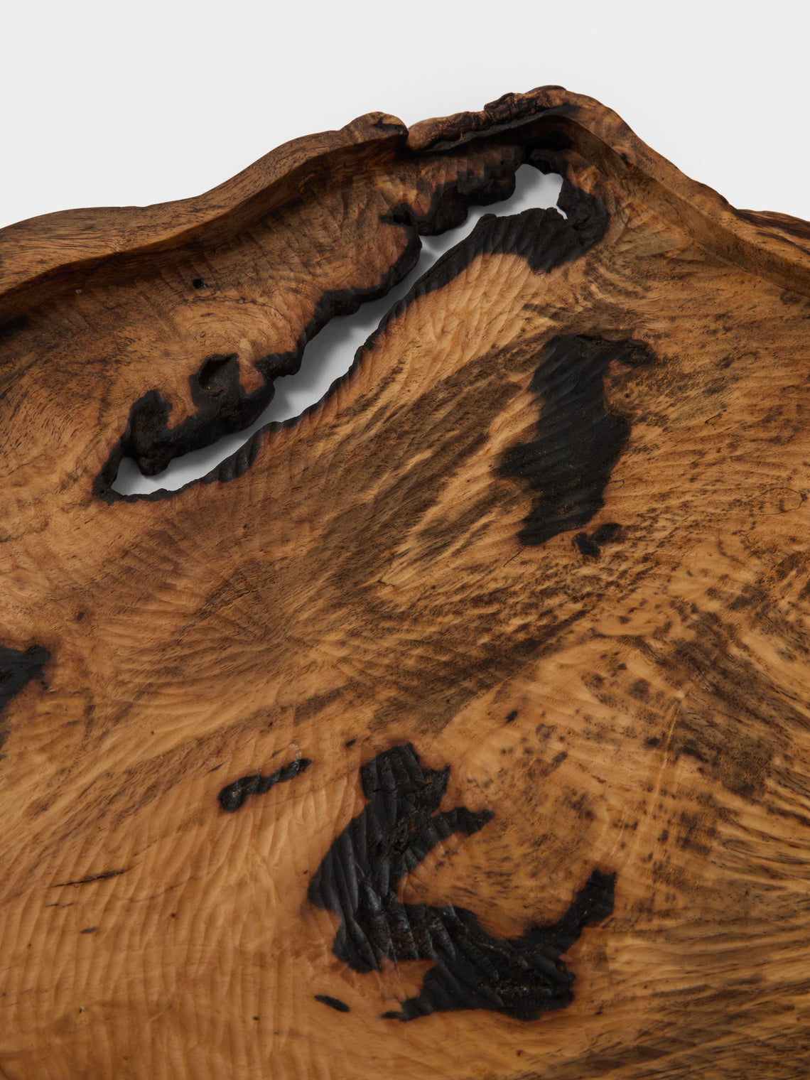 Thursday Furniture - Hand-Carved Black Persimmon Platter - Natural - ABASK