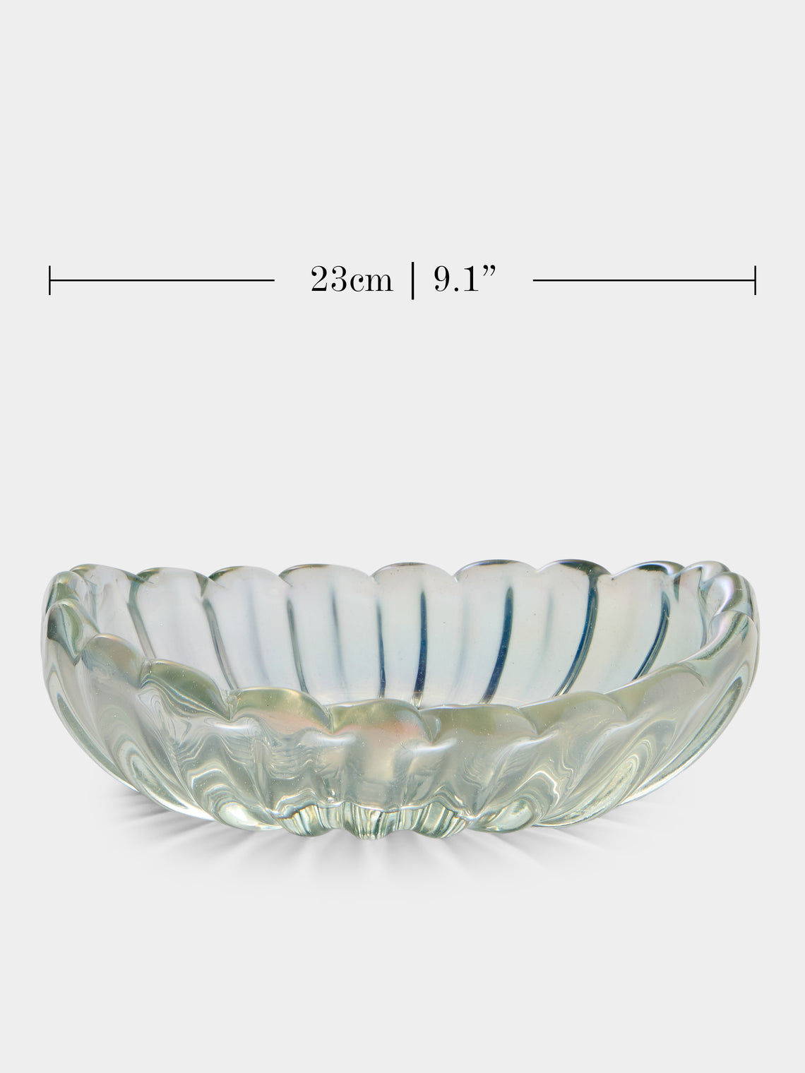 Antique and Vintage - 1950s Barovier Murano Glass Bowl - Clear - ABASK