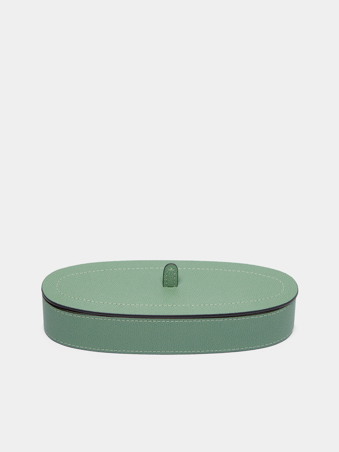 Giobagnara - Harris Leather Oval Pen Holder - Light green - ABASK - 
