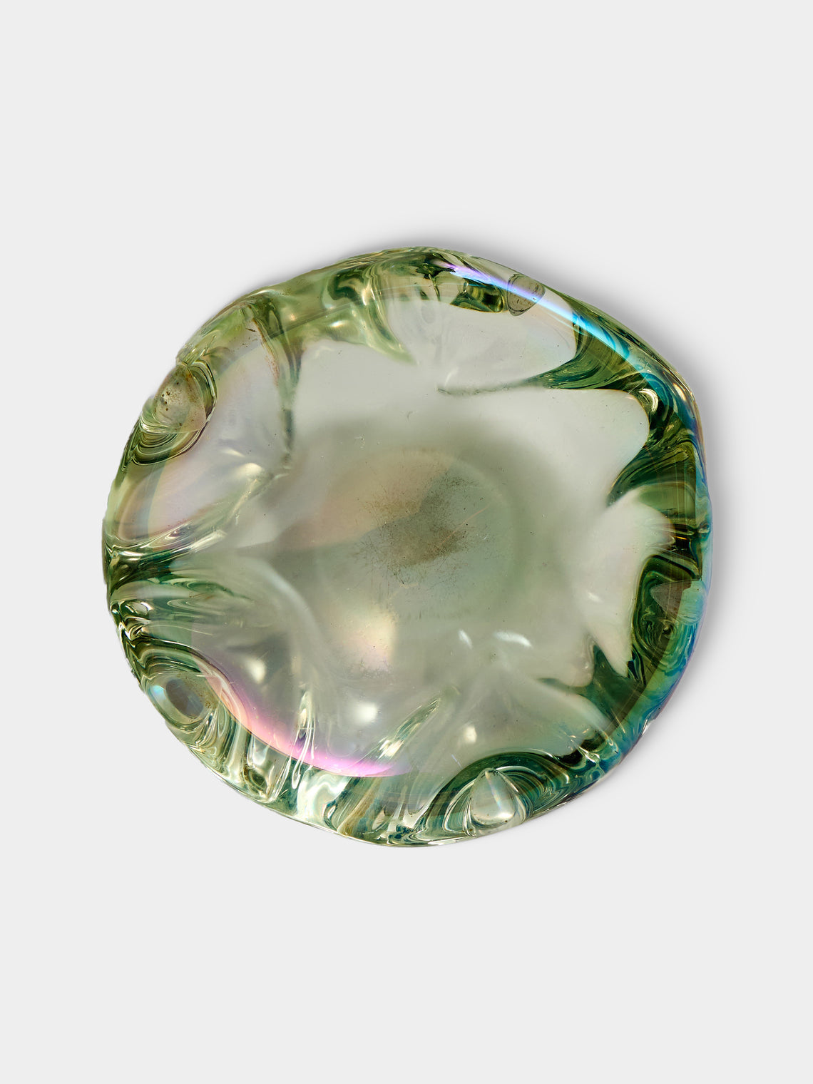 Antique and Vintage - 1940s Seguso Murano Glass Ashtray - Clear - ABASK