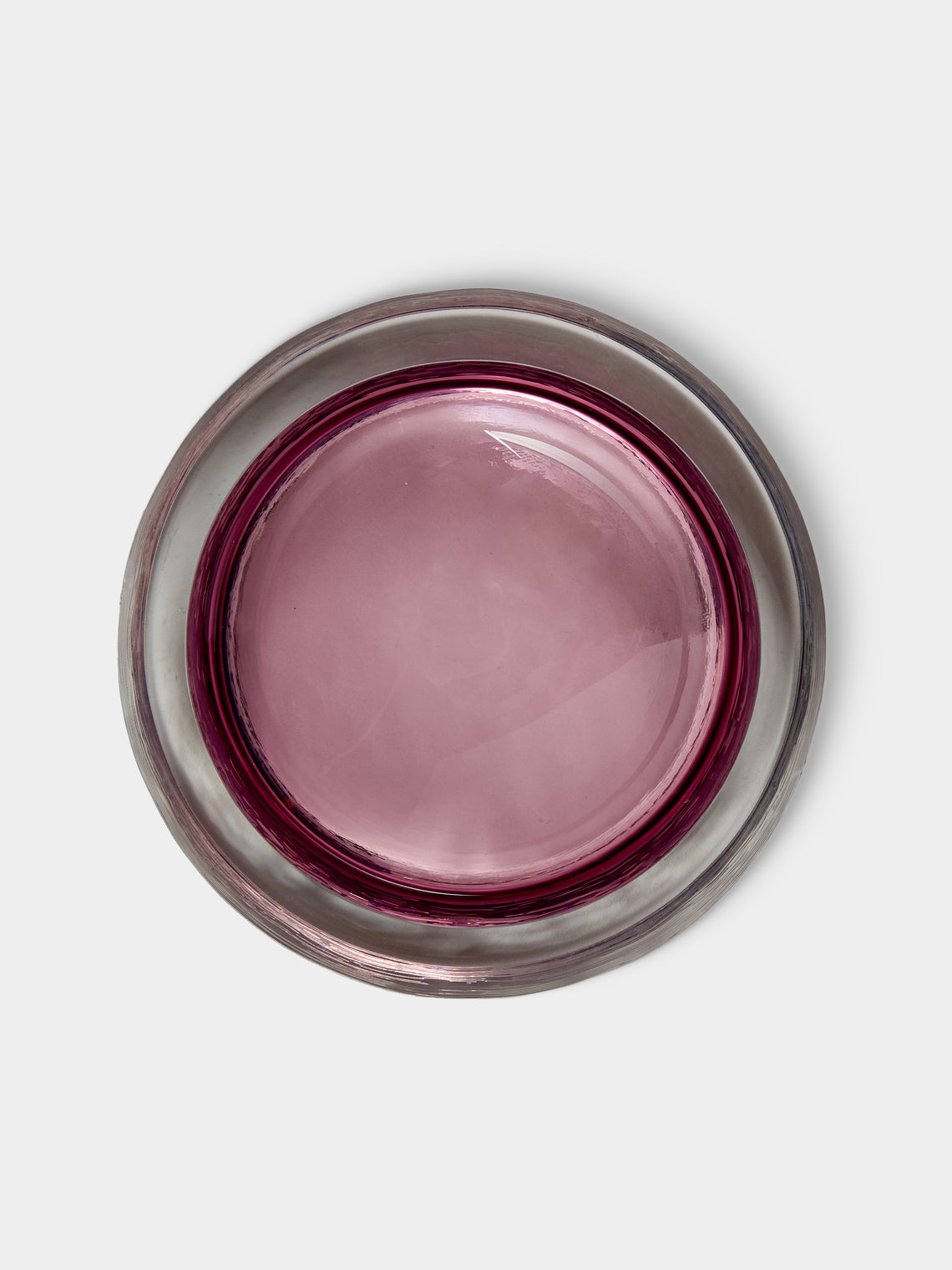 Antique and Vintage - 1960s Barbini Murano Glass Bowl - Purple - ABASK