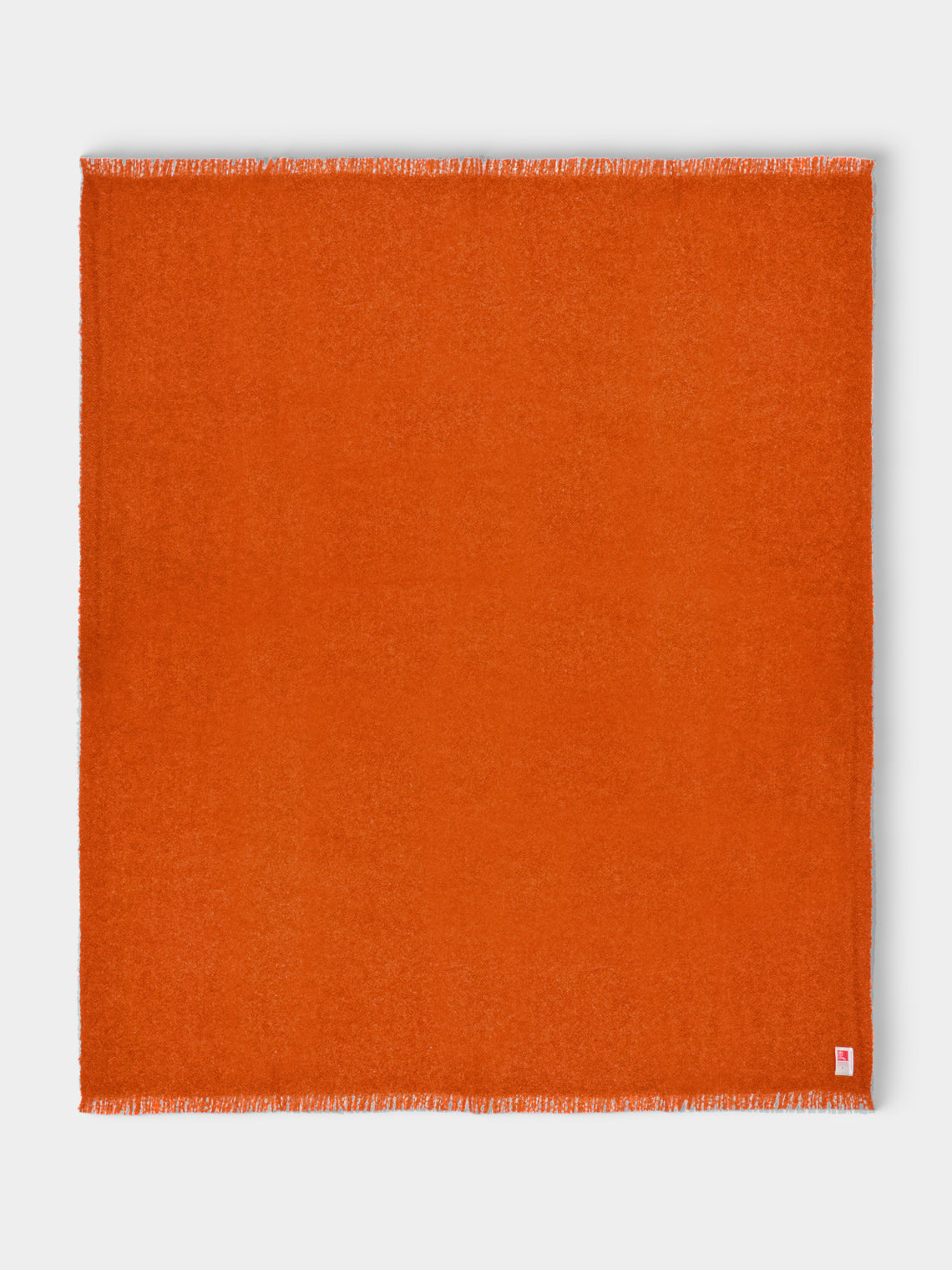 Brun de Vian-Tiran - Cirrus Handwoven Mohair Throw (71in/1.8m) - Orange - ABASK - 