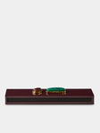 Droulers - Luce Brass and Resin Long Matchbox - Burgundy - ABASK - 