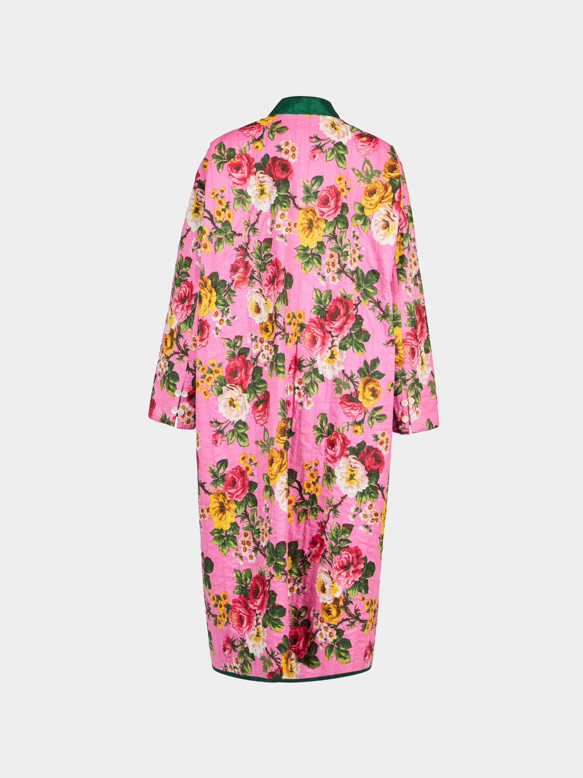 Nazzy Beglari - Hand-Loomed Ikat Cotton Reversible Chapan-Style Robe | One Size - Multiple - ABASK