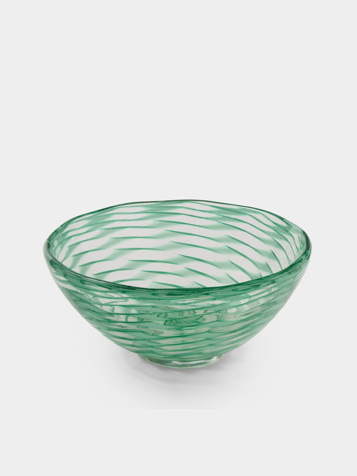 Antique and Vintage - 1930s Carlo Scarpa for Venini Glass Bowl - Green - ABASK - 