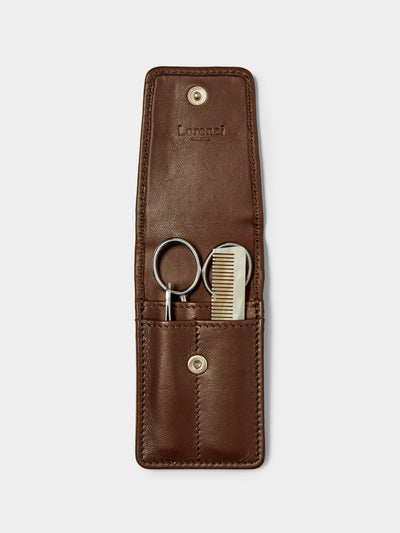 Lorenzi Milano - Leather Beard and Moustache Set -  - ABASK - 
