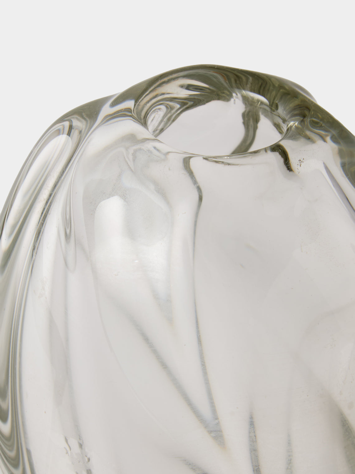 Antique and Vintage - 1950s Flavio Poli Sommerso Glass Bud Vase (7.5in/19cm) - Clear - ABASK