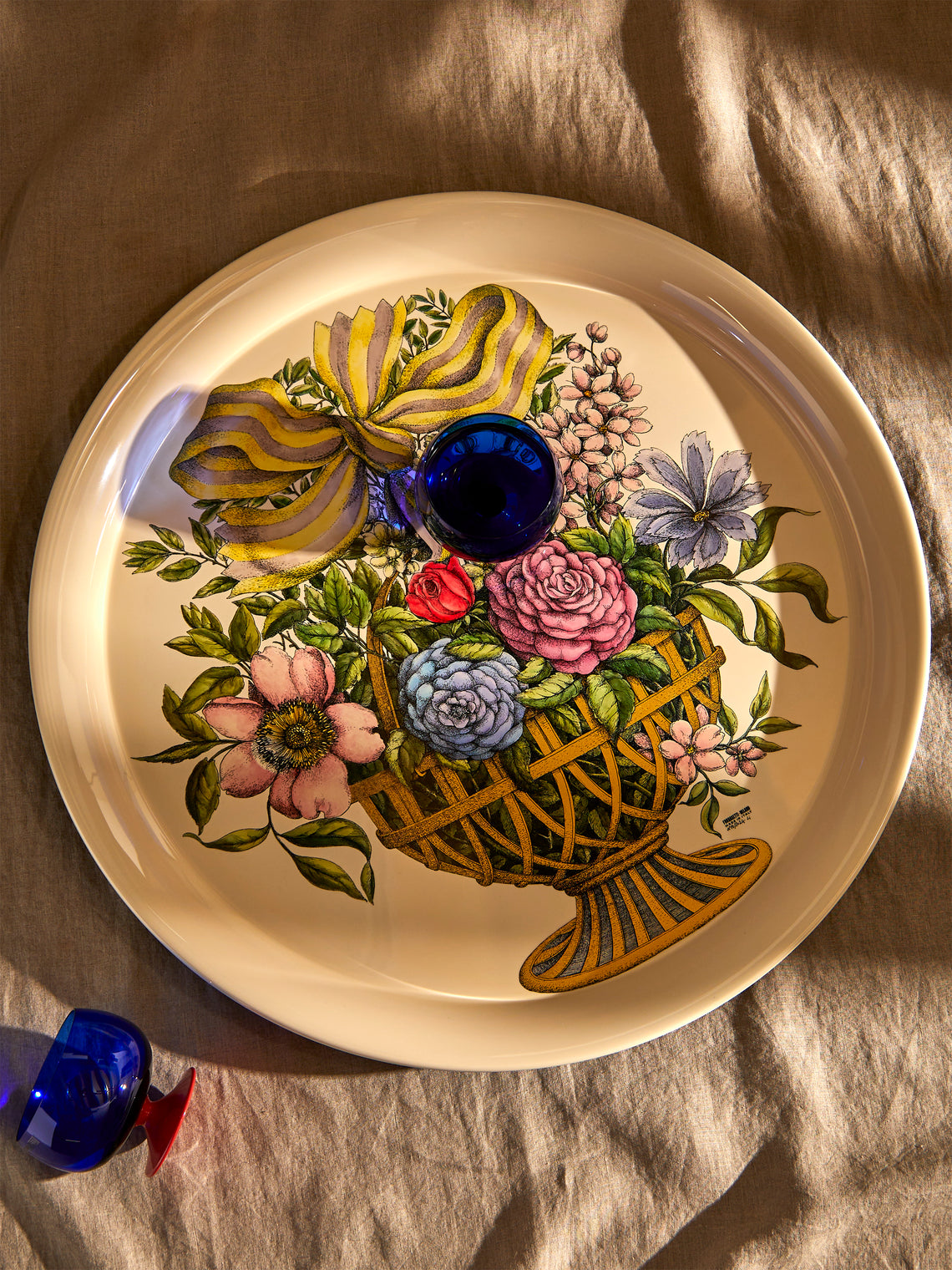 Fornasetti - Cesto d'Oro Round Tray - Multiple - ABASK