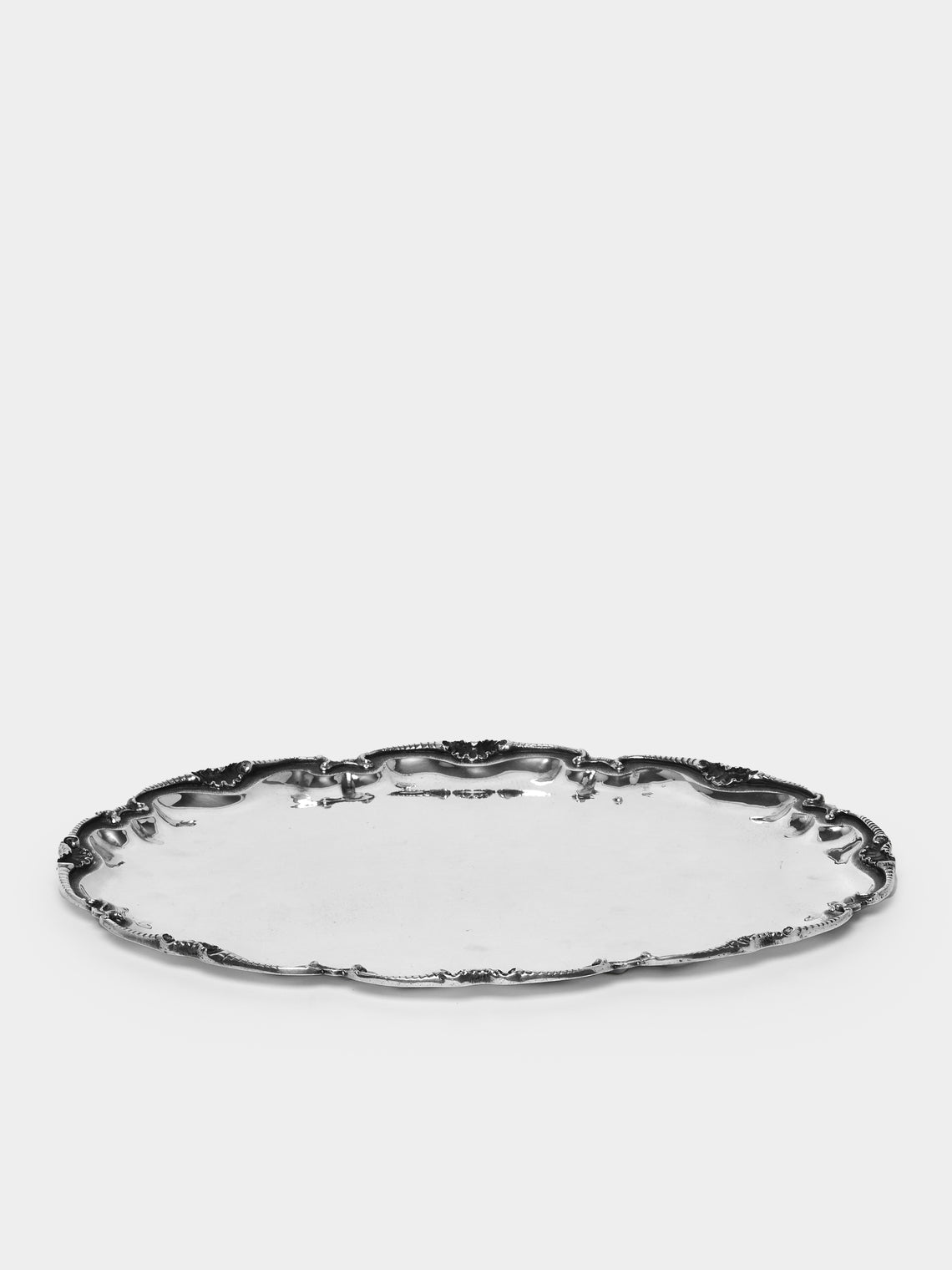 Antique and Vintage - 1980s Solid Silver Tray -  - ABASK