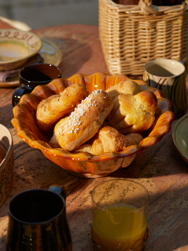 Poterie de Cliousclat - Slipware Serving Bowl -  - ABASK